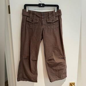 Billy Blues cropped pants, size 4, brown